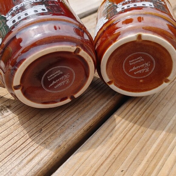 Vintage German Christmas Market Mugs Pair - Picture 9 of 9